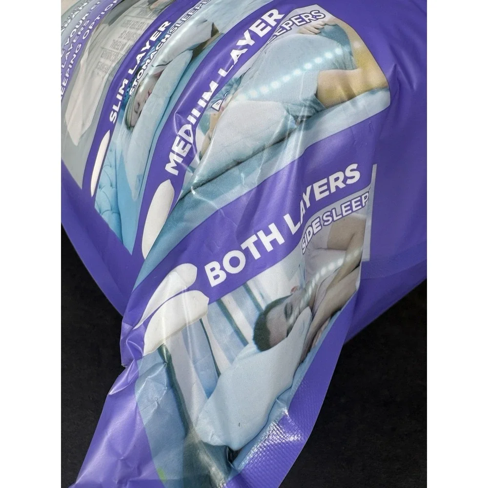 Nuzzle Cooling Adjustable Pillow Standard Size New Sealed Side Back Sleeper